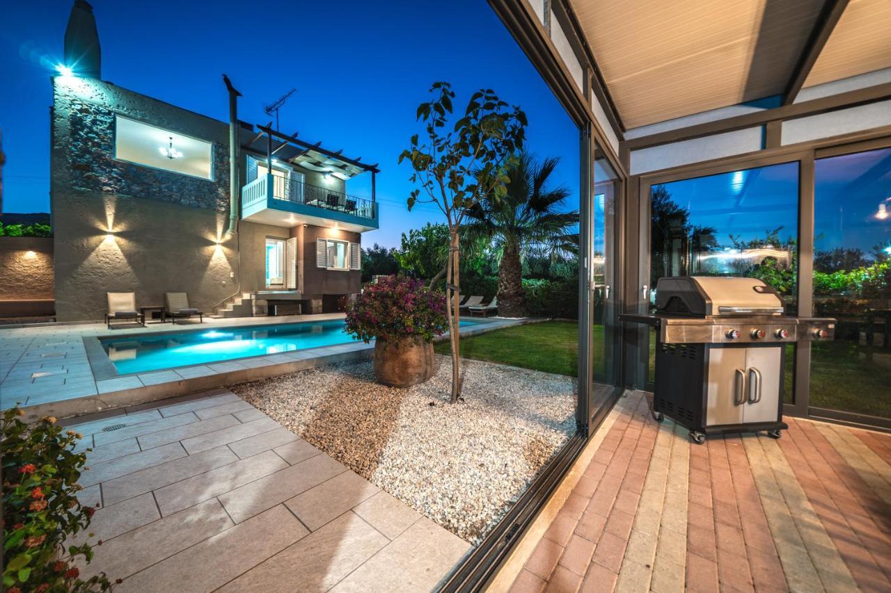 Petronila Luxury Villa With Heated Private Pool Kíssamos Eksteriør billede