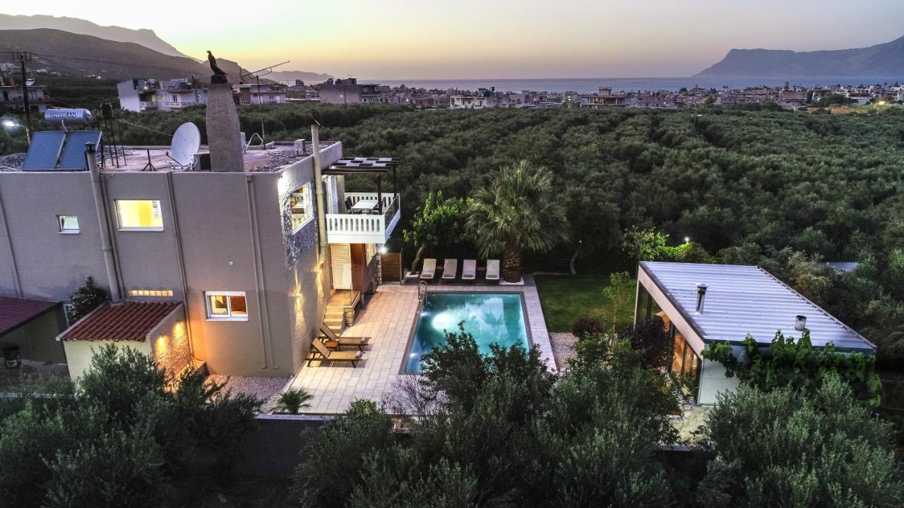 Petronila Luxury Villa With Heated Private Pool Kíssamos Eksteriør billede